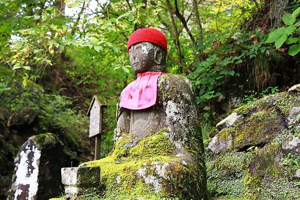 Jizo sculpture in Nikko
