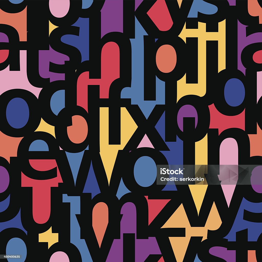 Font Background Pattern Font Background Seamless Vector Pattern Stock Illustration - Download ...