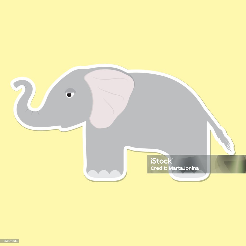 Mulher Elefante autocolante - Royalty-free Animal arte vetorial