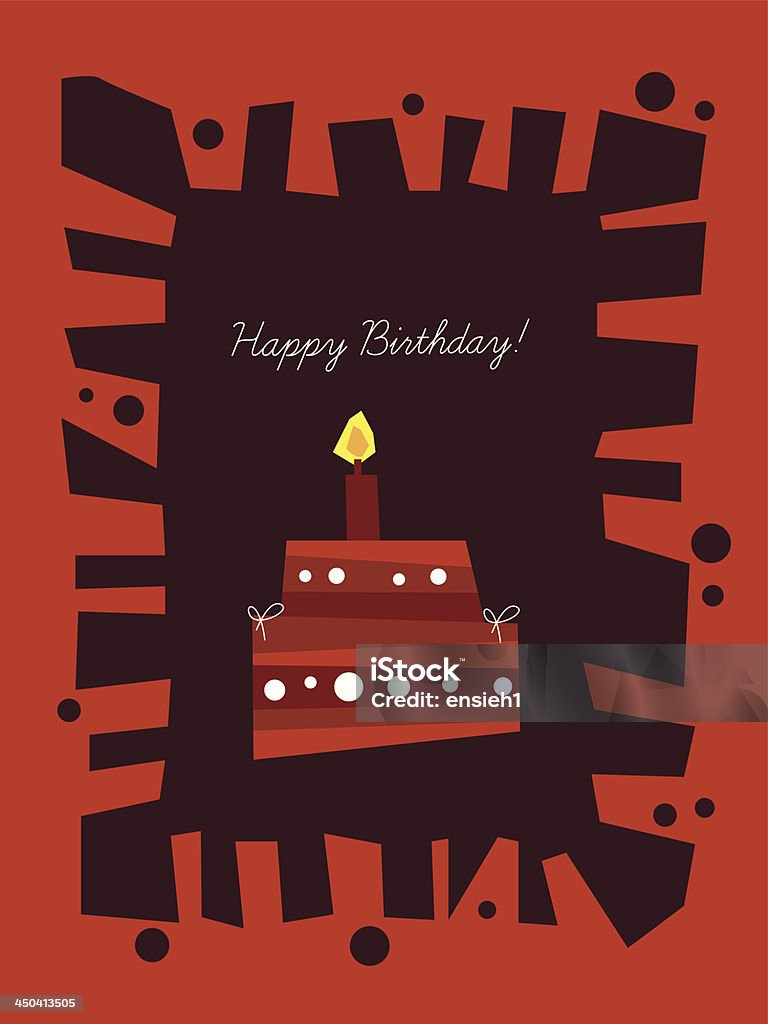 Tarjeta de cumpleaños - arte vectorial de Tarjeta de cumpleaños libre de derechos