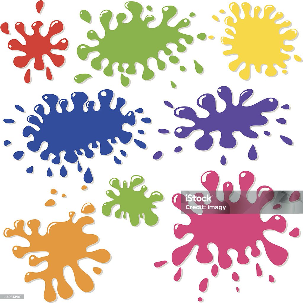 Color Bloting Colored Blots Stock Illustration - Download Image Now - Art, Art And ...