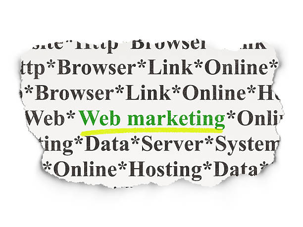 istock Web Marketing on Paper background 450418865