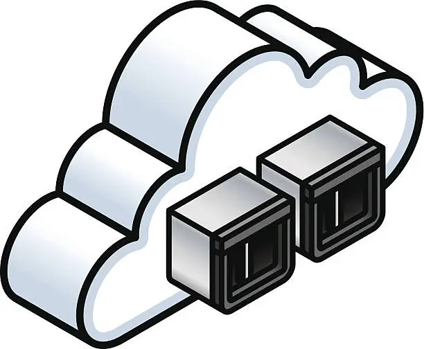 Vector illustration of Cloud Computing