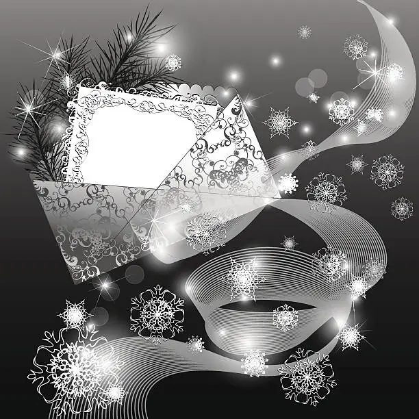 Vector illustration of Christmas card