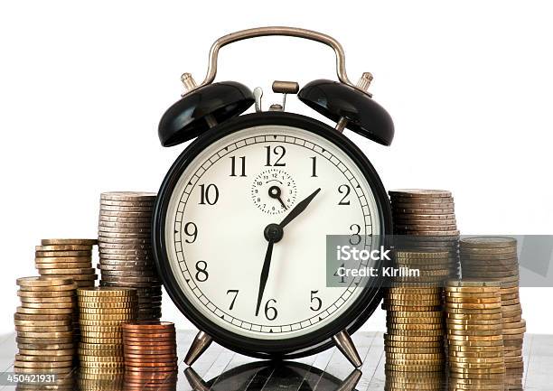 Time Is Money Concept Stock Photo - Download Image Now - Achievement, Alarm Clock, Banking