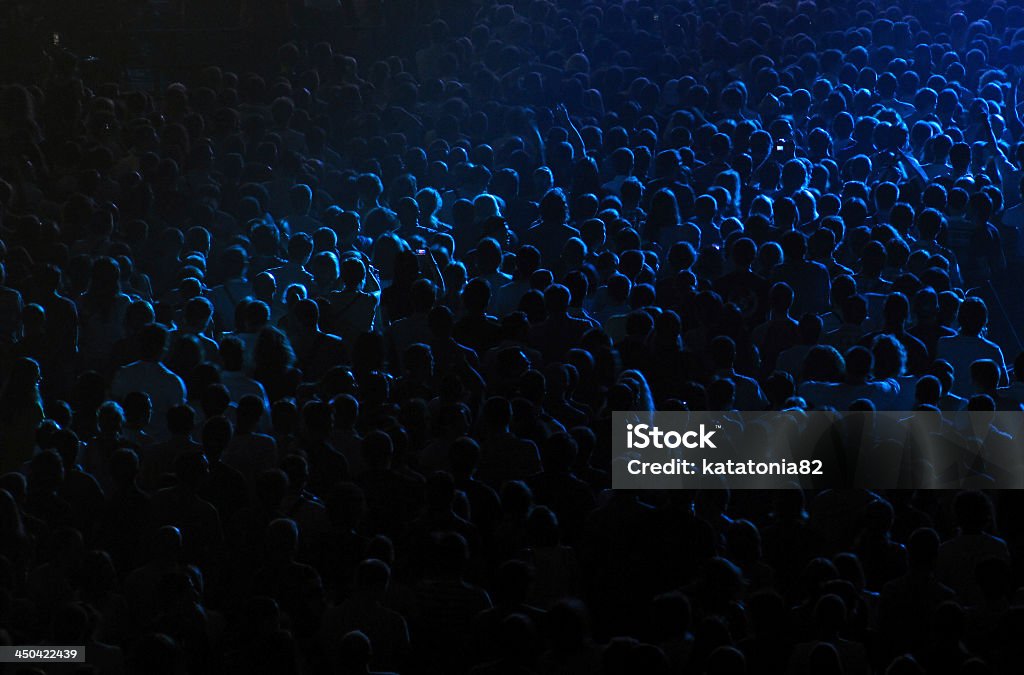Jubeln Menge in einem Konzertsaal - Lizenzfrei Menschenmenge Stock-Foto
