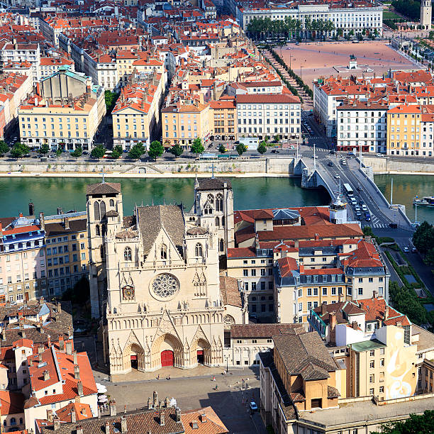 istock from the top of Notre Dame de Fourviere Basilica 450423123