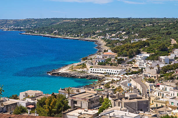 istock Panoramic view of Castro. Puglia. Italy. 450424139