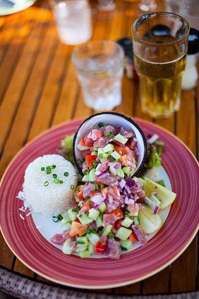 Tuna salad stock photo