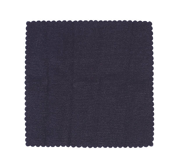 istock flattened black piece of cloth on a white background 450426291