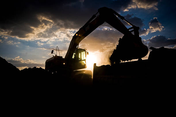 istock Transnordestina - Tractor at Sunset 450430097