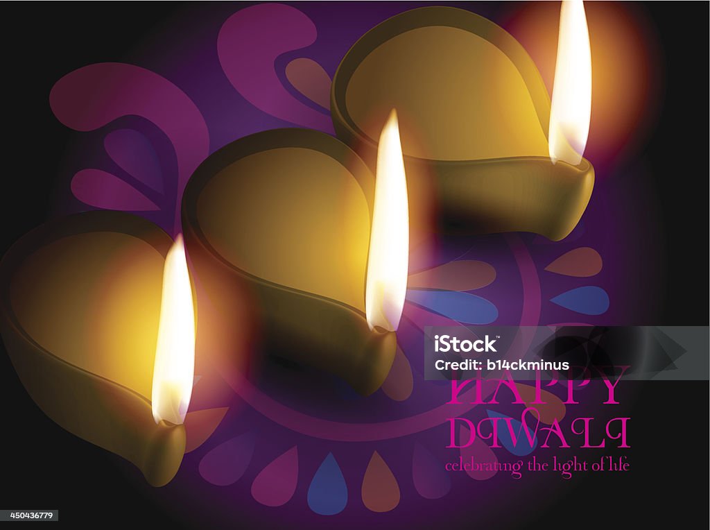 Diwali Celebration Diwali light of life Aromatherapy Oil stock vector