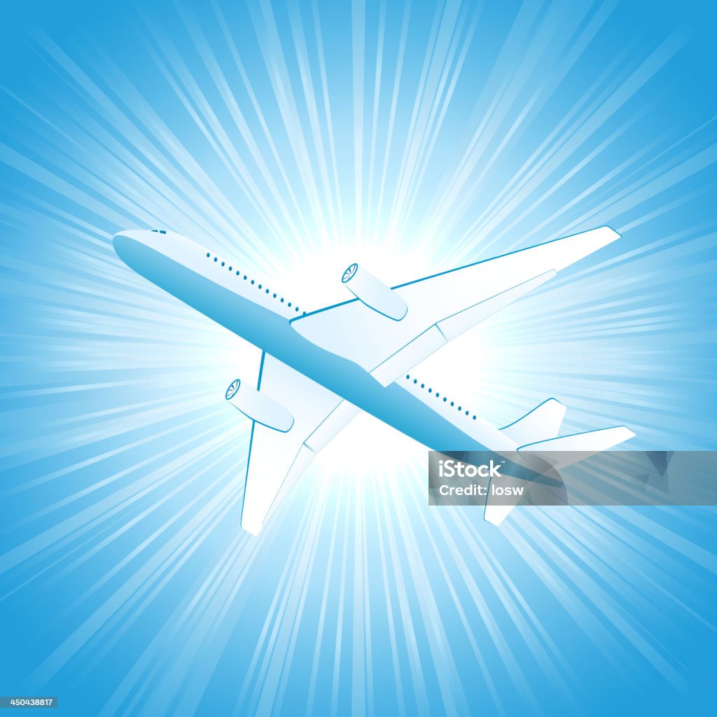 Flugzeug - Lizenzfrei Abstrakt Vektorgrafik