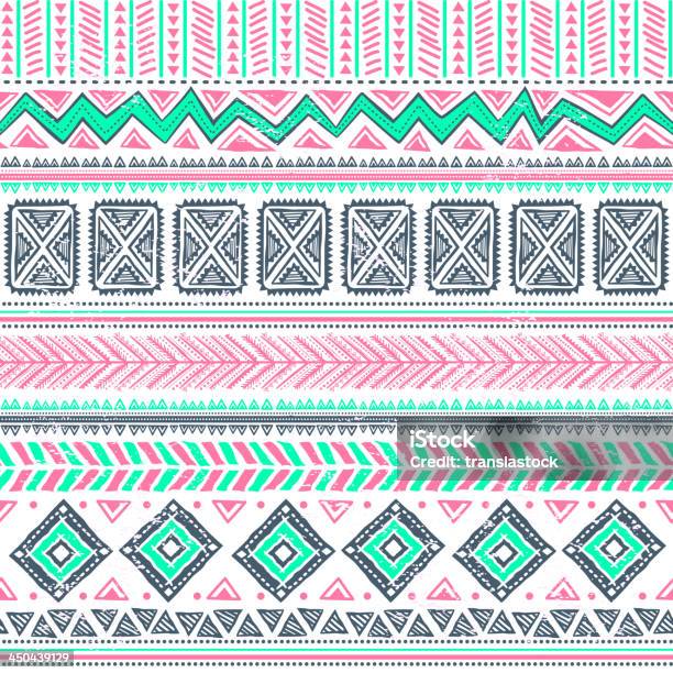 Abstract Tribal Pattern Stock Illustration - Download Image Now - Abstract, Antique, Arrow Symbol