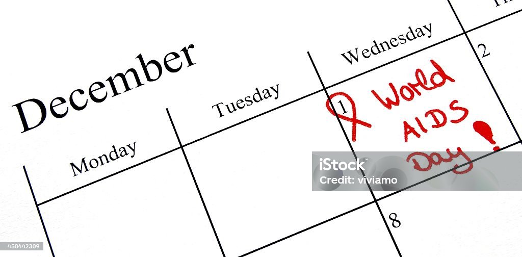 Calendario di marcatura - Foto stock royalty-free di AIDS