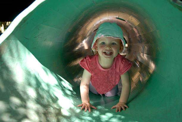 istock Happy toddler in Tunnel 450446025