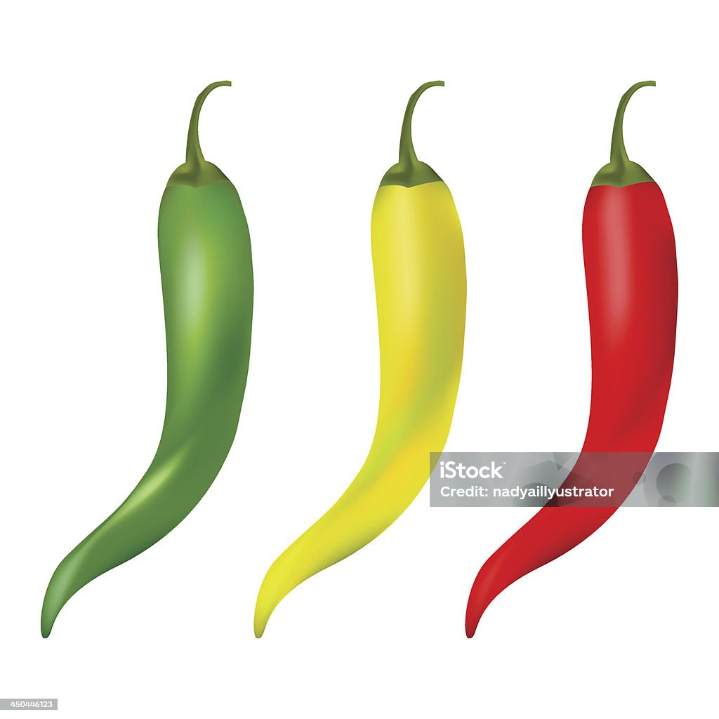 Hot chilli pimenta - Vetor de Amarelo royalty-free