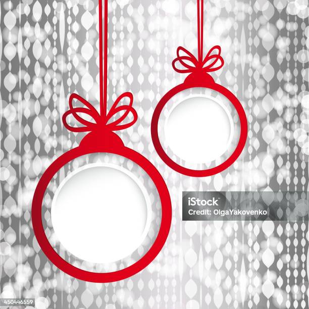 Christmas Ball In Form Von Einen Leeren Rahmen Stock Vektor Art und mehr Bilder von Abstrakt - Abstrakt, Bildhintergrund, Dekoration
