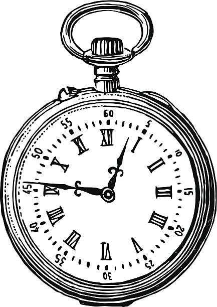 illustrations, cliparts, dessins animés et icônes de vieille montre de poche - clock hand illustrations
