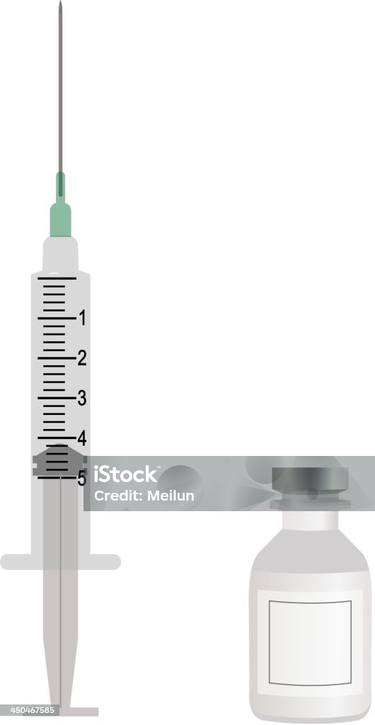 주사기 병 벡터 - 로열티 프리 0명 벡터 아트