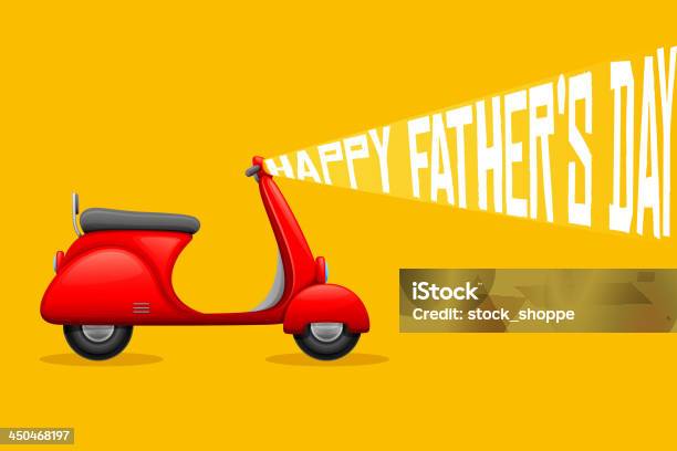 Happy Fathers Day Background Stock Vektor Art und mehr Bilder von Motorrad - Motorrad, Vatertag, Vektor