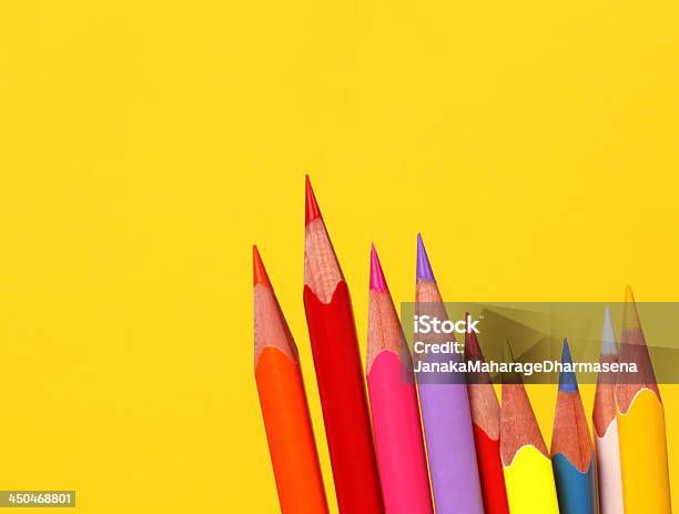 Farbige Buntstifte Stockfoto und mehr Bilder von Abstrakt - Abstrakt, Bildender Künstler - Künstler, Bildung