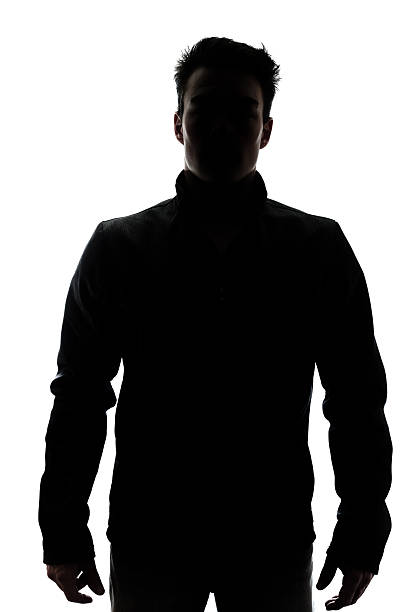 istock Male figure in silhouette wearing a vest 450468829