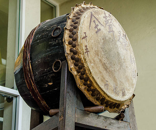 istock Old drum of chinese style 450469837
