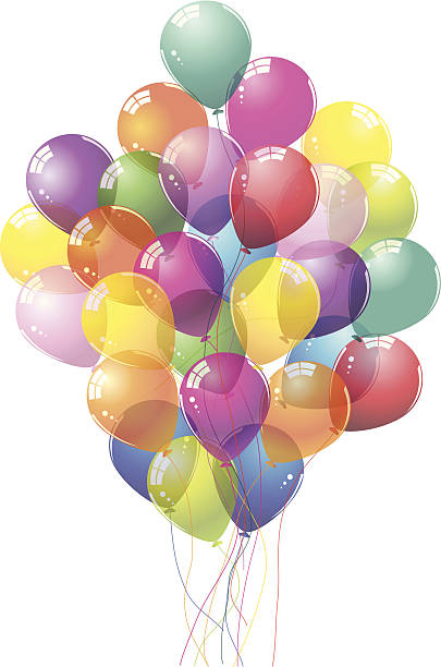 Illustrazione colorato Balloons.Vector. - illustrazione arte vettoriale