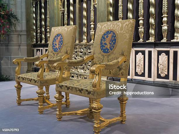 Royal Seats As Used During The Inauguration Of New King Stock Photo - Download Image Now