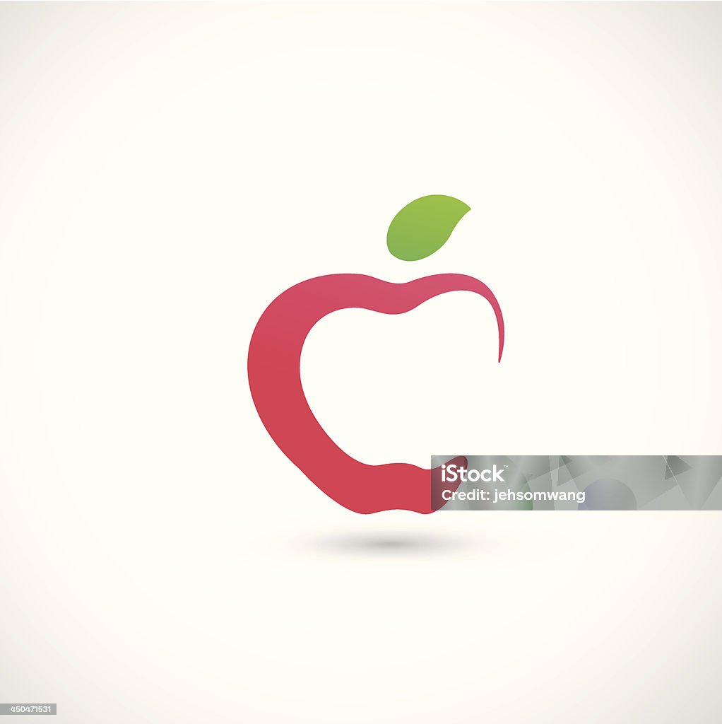 Icono de Apple - arte vectorial de Alimento libre de derechos