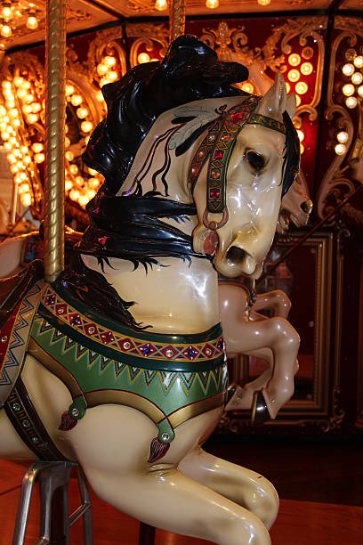 istock Vintage Carousel Horse 450477043