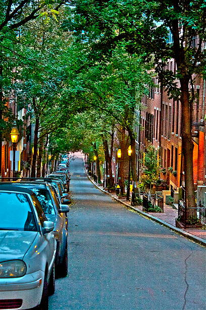 istock City Street at Dusk 450478049