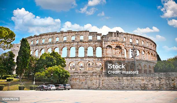 Roman Amphitheatre In Pula Croatia Stock Photo - Download Image Now - Adriatic Sea, Amphitheater, Ancient