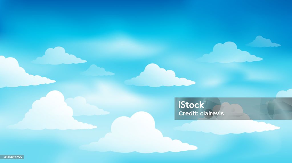 Cielo nuvoloso tema immagine 1 - arte vettoriale royalty-free di Ambiente