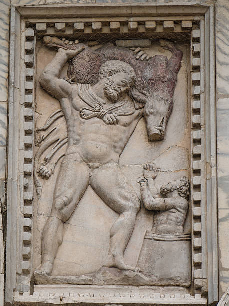 istock Sculpture of Hercules and boar 450491459