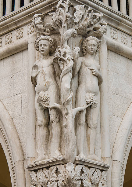 istock Ornate column capital at Doge's Palace, Venice 450491969