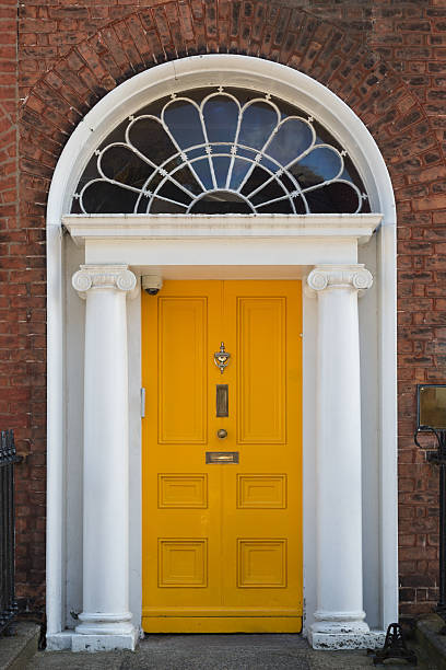 istock Yellow Georgian Door 450500567