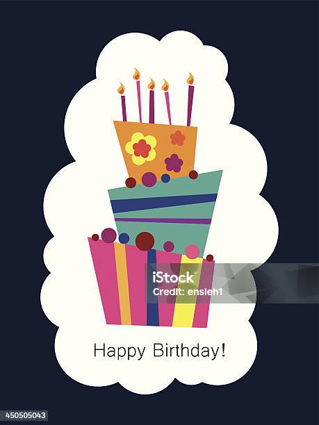 Cartolina Di Buon Compleanno - Immagini vettoriali stock e altre immagini di Cartolina di buon compleanno - Cartolina di buon compleanno, Astratto, Bellezza