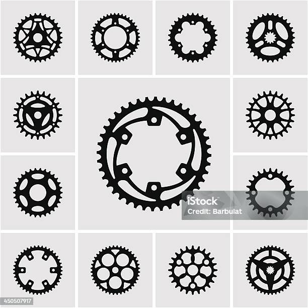 Sprockets Stock Illustration - Download Image Now - Bicycle, Gear - Mechanism, Sprocket