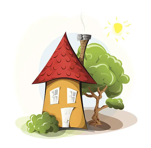 Vector illustration of Fairy tale house