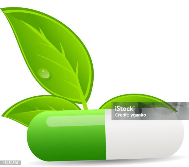 Herbal Tablette Iconenvironment Hintergrund Vektorillustration Stock Vektor Art und mehr Bilder von Abnehmen