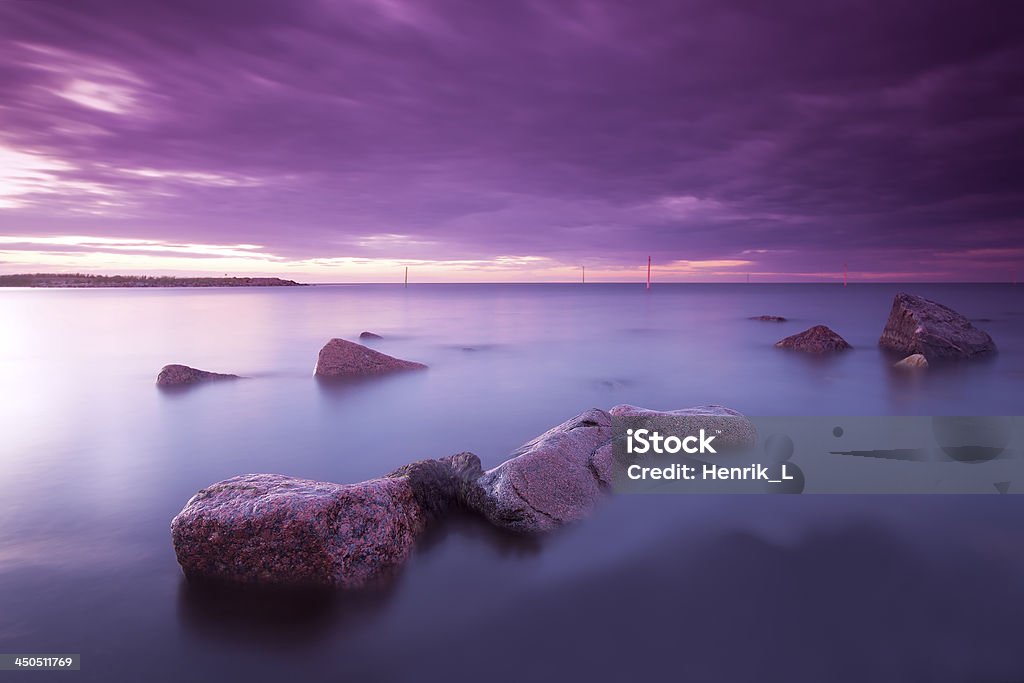 Romantische sundawn, lebhaften Sommer-Foto - Lizenzfrei Abenddämmerung Stock-Foto