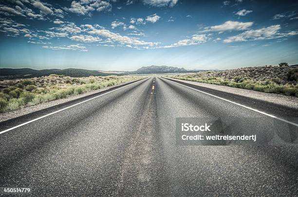 Death Valley Highway To Nevada Stock Photo - Download Image Now - Arid Climate, Asphalt, Desert Area