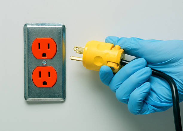Pulling the Plug on Life Support stock photo