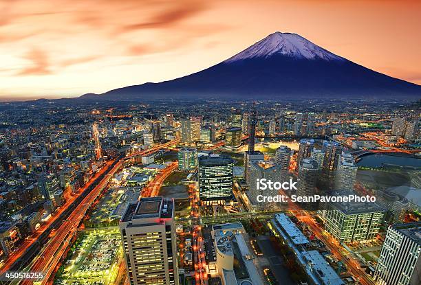 Yokohama Y Fuji Foto de stock y más banco de imágenes de Yokohama - Yokohama, Japón, Monte Fuji