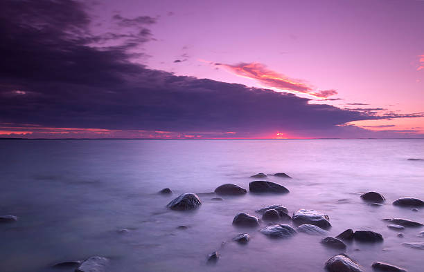 istock Purple evening, baltic sea 450518221