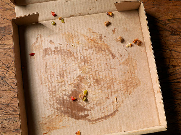 caixa de pizza em branco - cooked studio shot close up sausage imagens e fotografias de stock