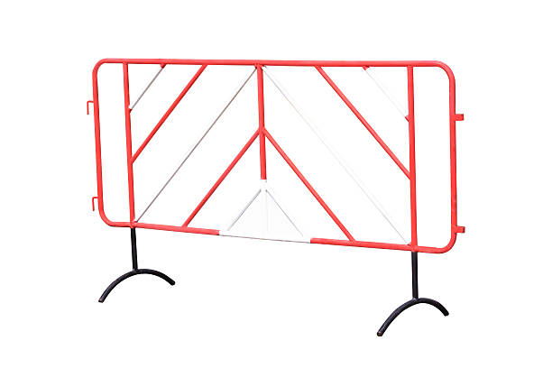 istock steel barrier isolated 450530301