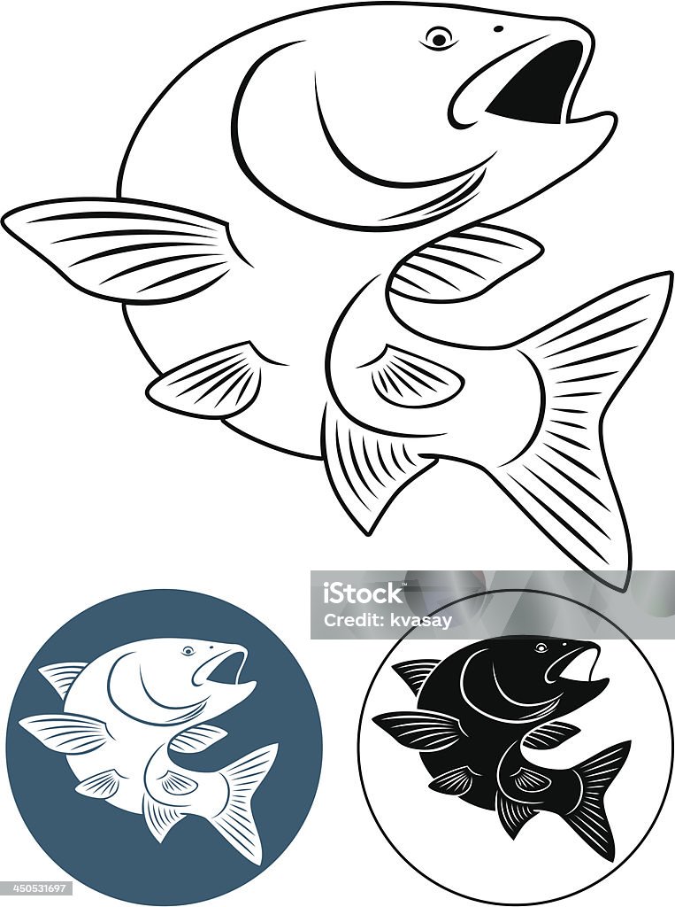 魚 chub - イラストレーションのロイヤリティフリーベクトルアート